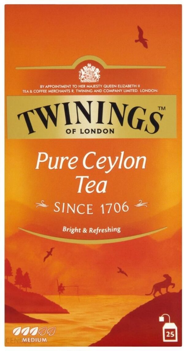Twinings Pure Ceylon Czarna Herbata (25 Torebek) 50 G