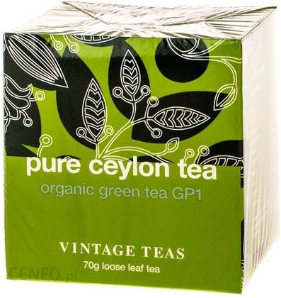 Vintage Teas Pure Ceylon Organic Green Tea Gp1 70G