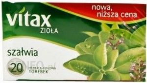 Vitax Herbata ekspresowa Szałwia 20 torebek
