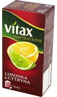 Vitax Herbata Inspirations Limonka&Cytryna 20 Torebek