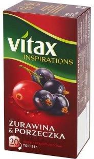 Vitax Inspirations Żurawina and Porzeczka Herbata ziołowo-owocowa 40 g ( 20 torebek)