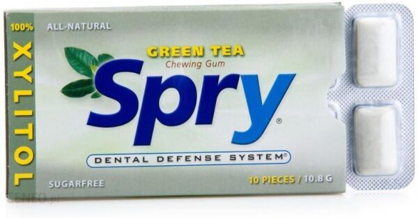 Xlear Spry Gumy Z Ksylitolem Zielona Herbata 10Szt